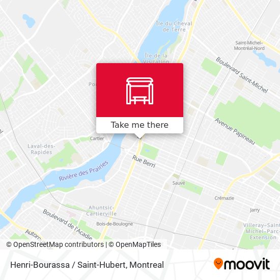 Henri-Bourassa / Saint-Hubert map
