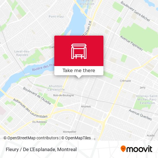 Fleury / De L'Esplanade map