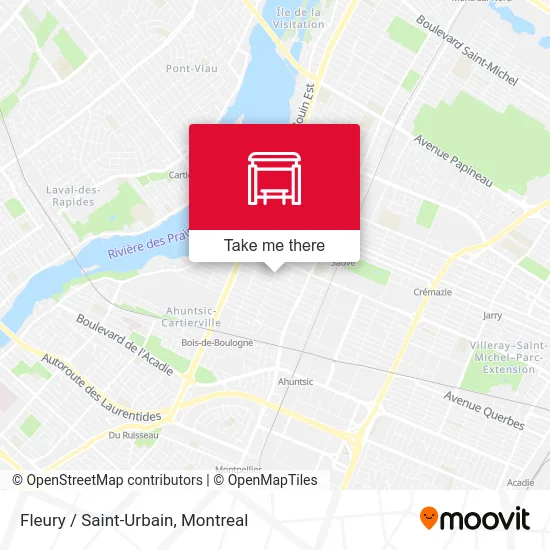 Fleury / Saint-Urbain map