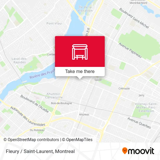 Fleury / Saint-Laurent map