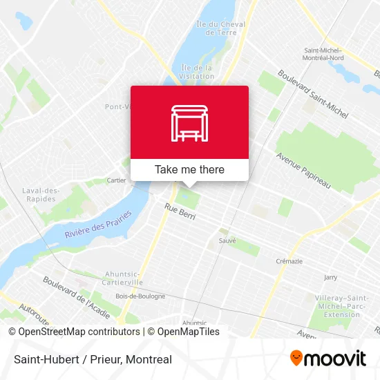 Saint-Hubert / Prieur map