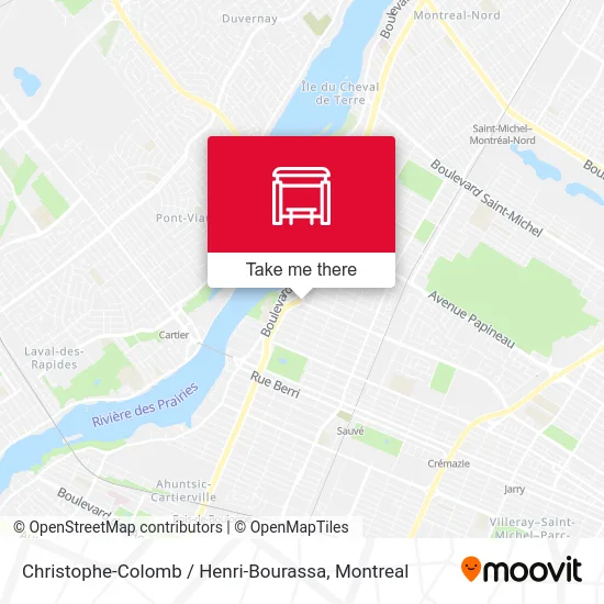 Christophe-Colomb / Henri-Bourassa map