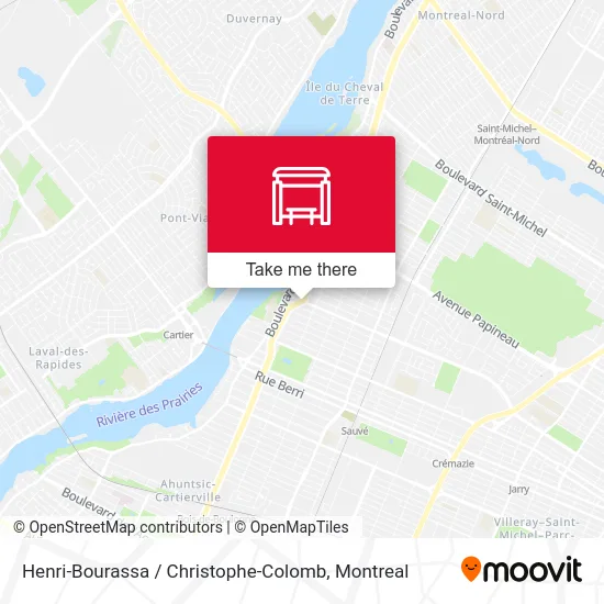 Henri-Bourassa / Christophe-Colomb map