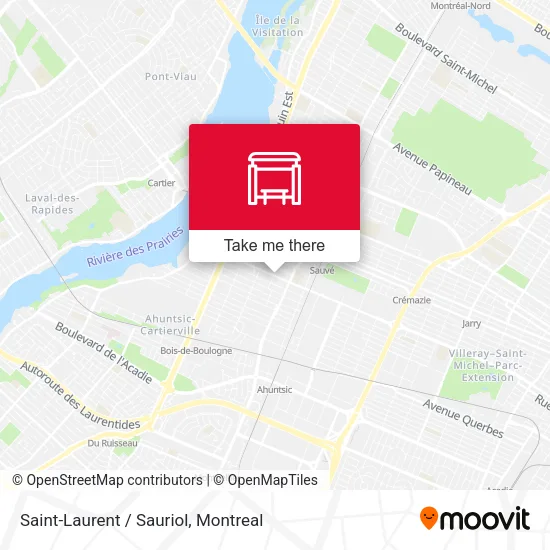 Saint-Laurent / Sauriol map