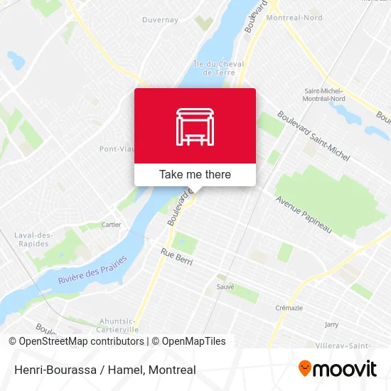 Henri-Bourassa / Hamel map