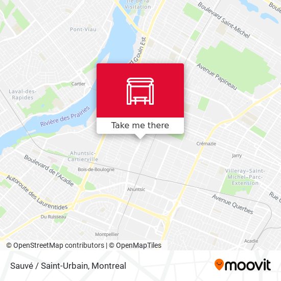 Sauvé / Saint-Urbain map
