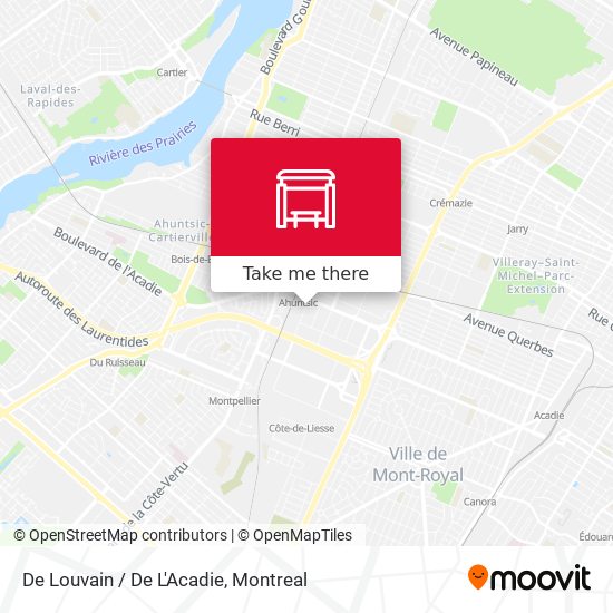 De Louvain / De L'Acadie map