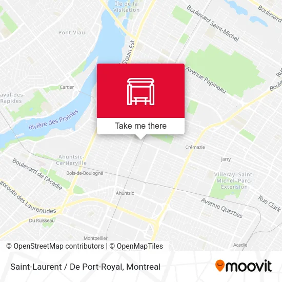 Saint-Laurent / De Port-Royal map