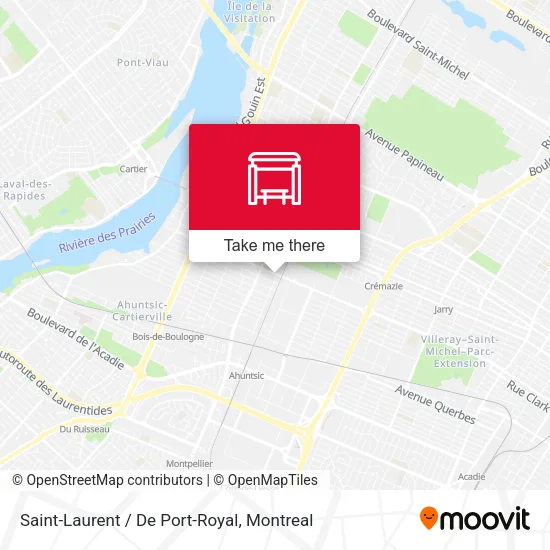 Saint-Laurent / De Port-Royal map