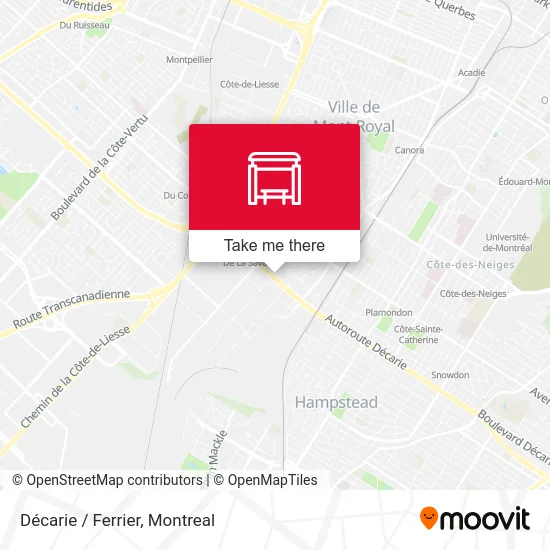 Décarie / Ferrier map