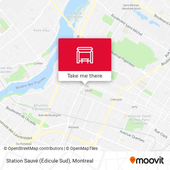 Station Sauvé (Édicule Sud) map