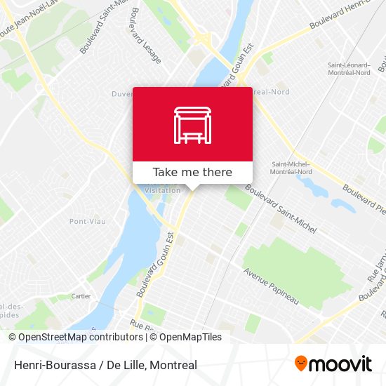 Henri-Bourassa / De Lille map
