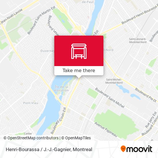 Henri-Bourassa / J.-J.-Gagnier map