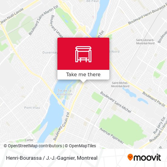 Henri-Bourassa / J.-J.-Gagnier map
