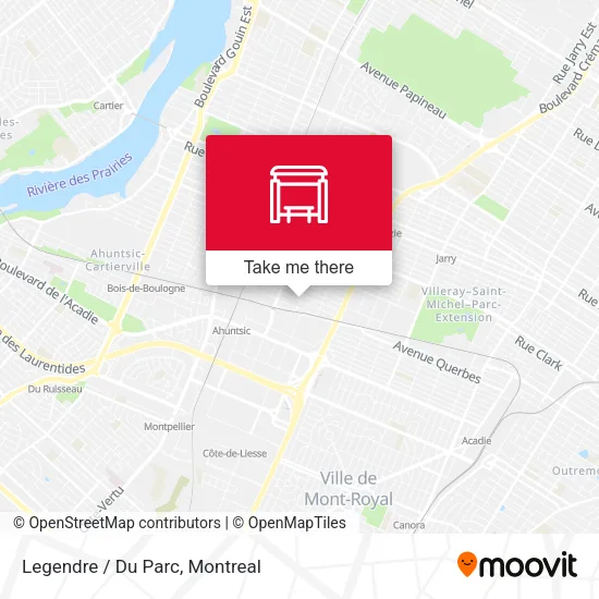 Legendre / Du Parc map