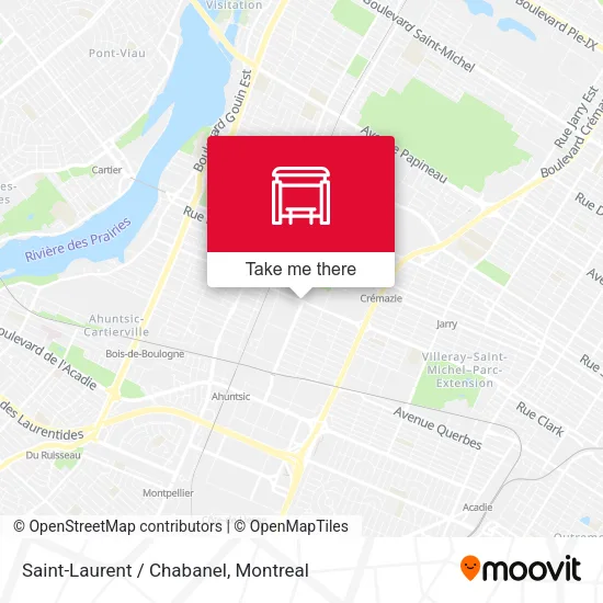 Saint-Laurent / Chabanel map