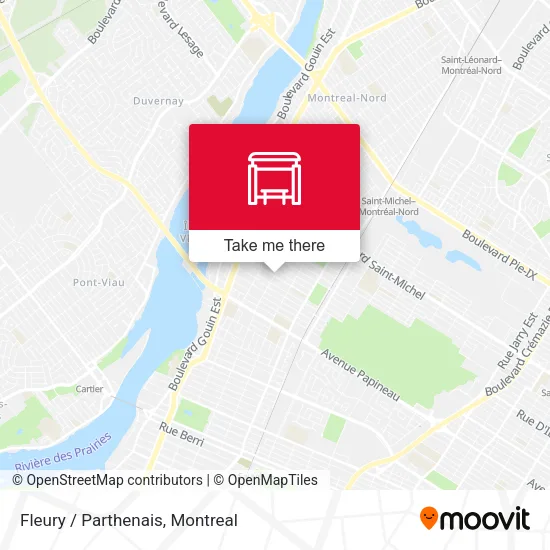 Fleury / Parthenais map