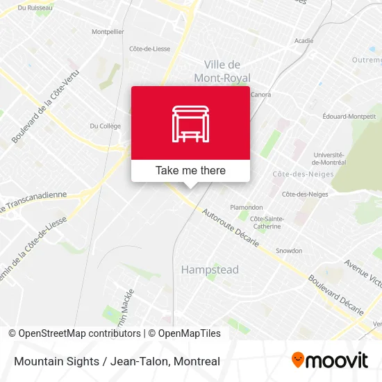 Mountain Sights / Jean-Talon map