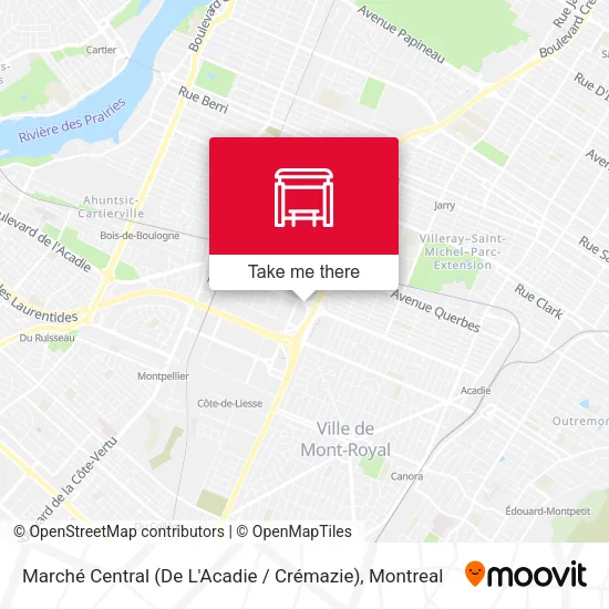 Marché Central (De L'Acadie / Crémazie) map