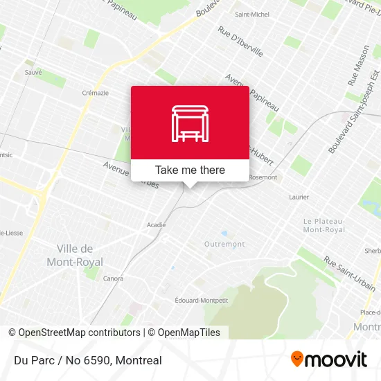 Du Parc / No 6590 map