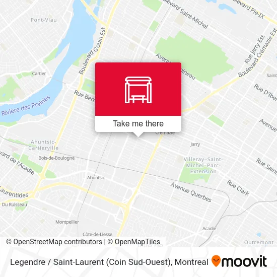 Legendre / Saint-Laurent (Coin Sud-Ouest) map