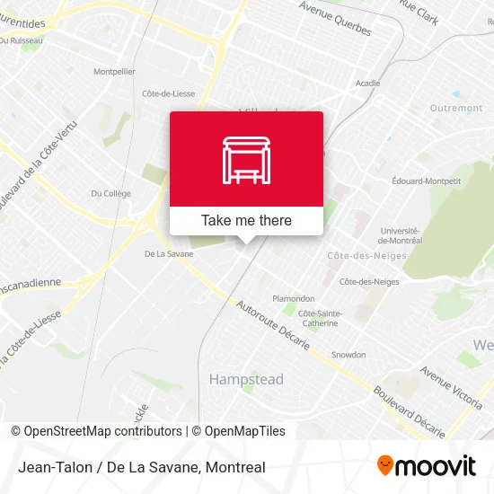 Jean-Talon / De La Savane map