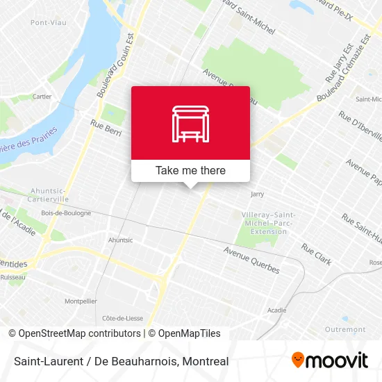 Saint-Laurent / De Beauharnois map