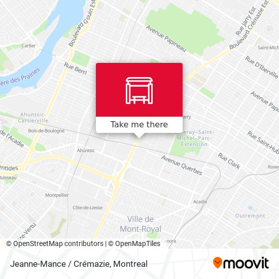 Jeanne-Mance / Crémazie map
