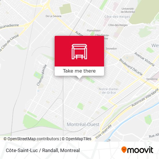 Côte-Saint-Luc / Randall map