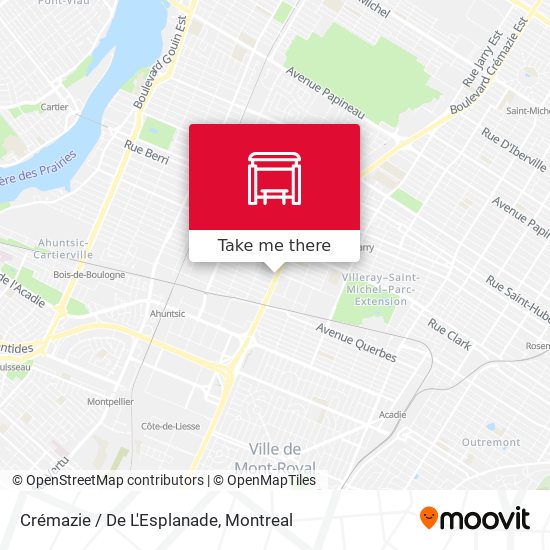 Crémazie / De L'Esplanade map