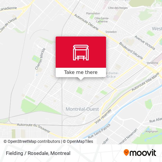 Fielding / Rosedale map