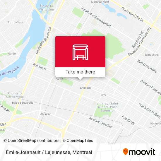 Émile-Journault / Lajeunesse map