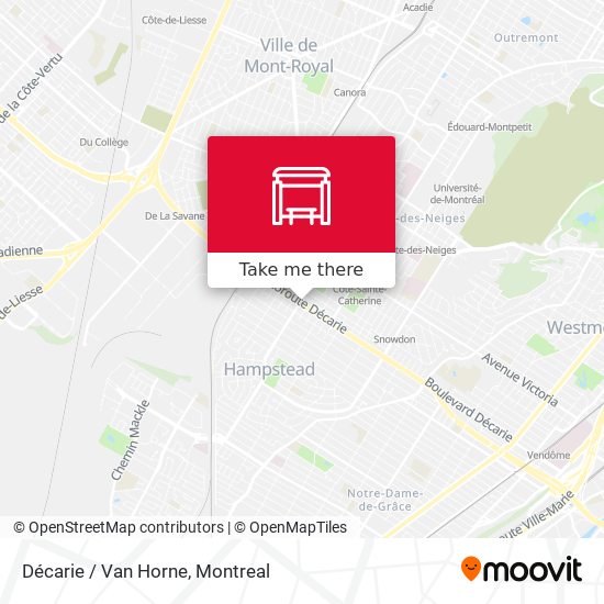 Décarie / Van Horne map