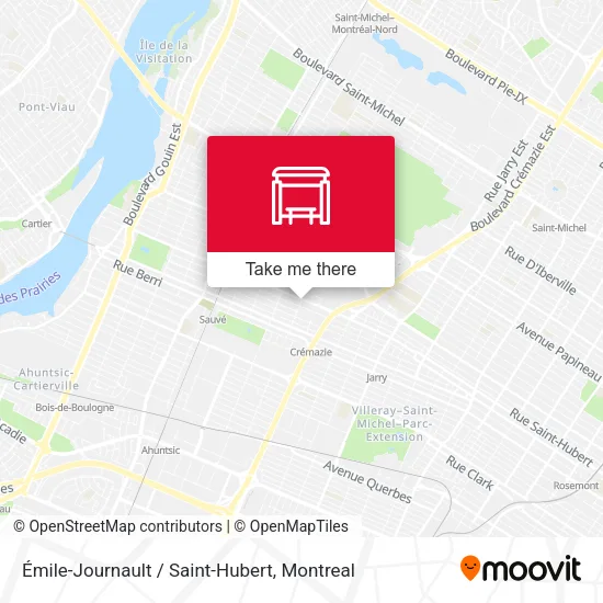 Émile-Journault / Saint-Hubert map