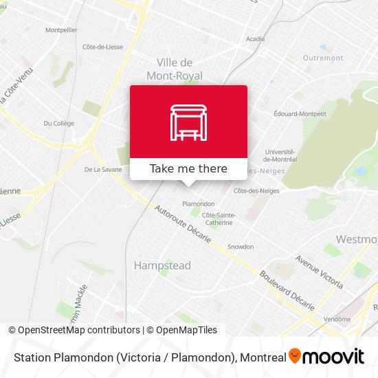 Station Plamondon (Victoria / Plamondon) map