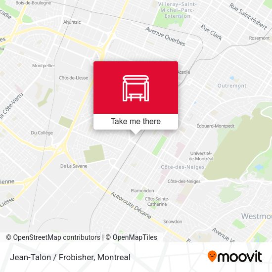 Jean-Talon / Frobisher map