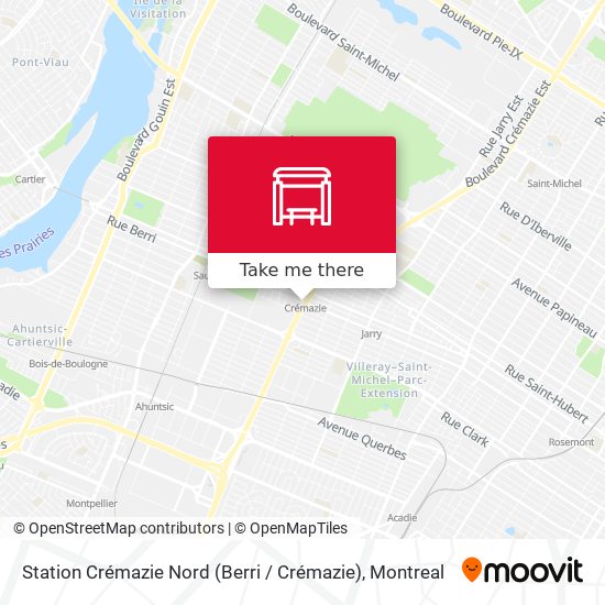 Station Crémazie Nord (Berri / Crémazie) map