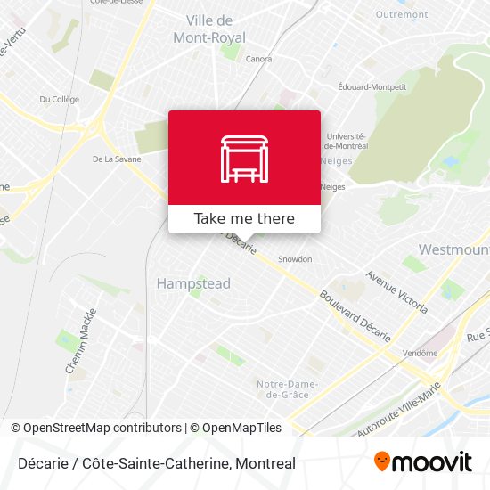 Décarie / Côte-Sainte-Catherine map