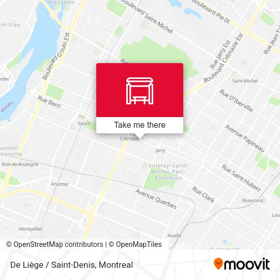 De Liège / Saint-Denis map