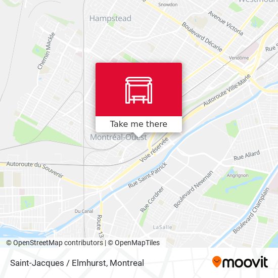 Saint-Jacques / Elmhurst map