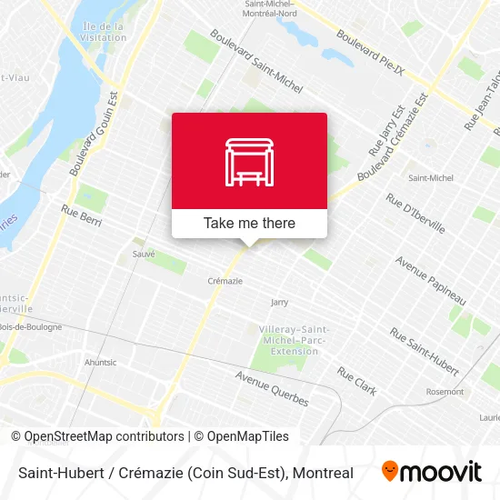 Saint-Hubert / Crémazie (Coin Sud-Est) map