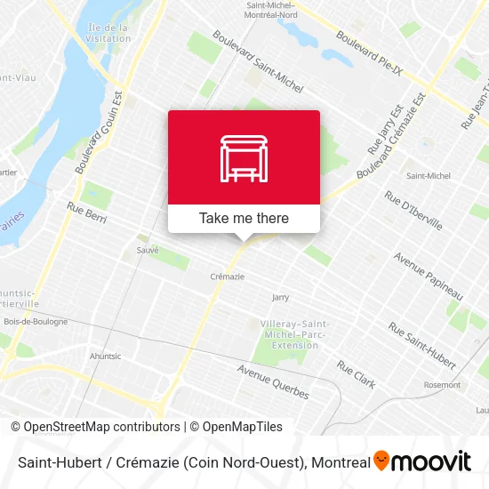 Saint-Hubert / Crémazie (Coin Nord-Ouest) map