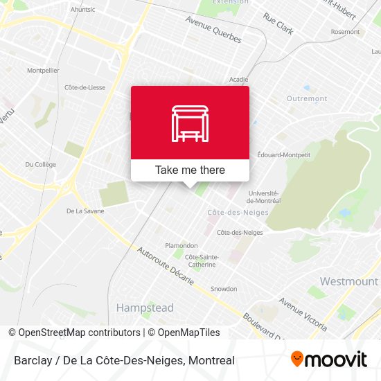 Barclay / De La Côte-Des-Neiges map