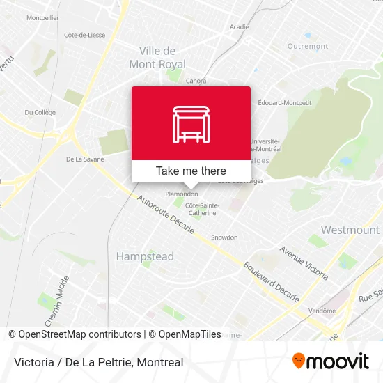 Victoria / De La Peltrie map