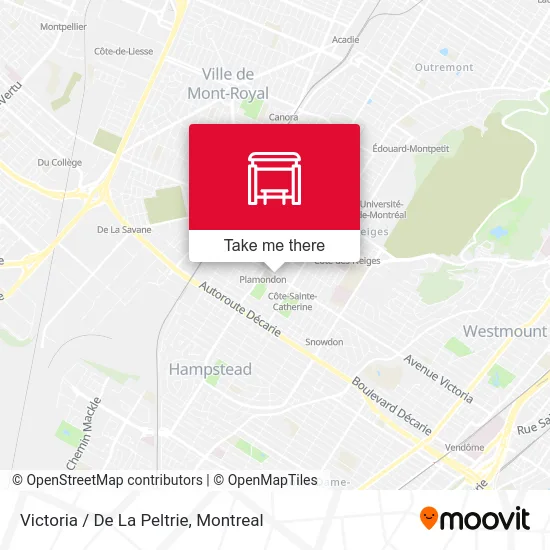 Victoria / De La Peltrie map