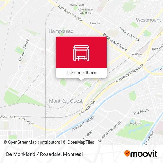 De Monkland / Rosedale map