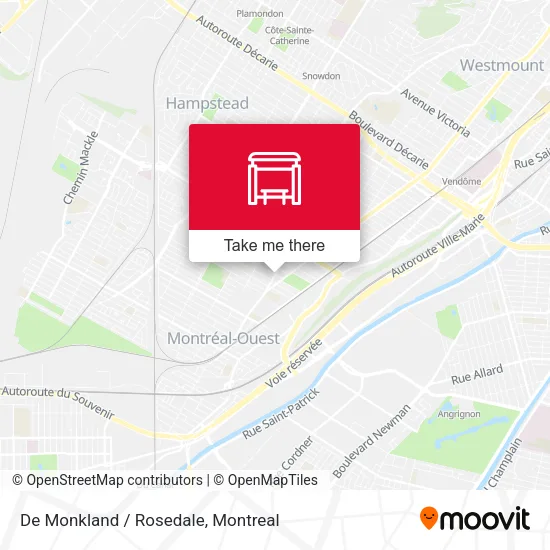 De Monkland / Rosedale map