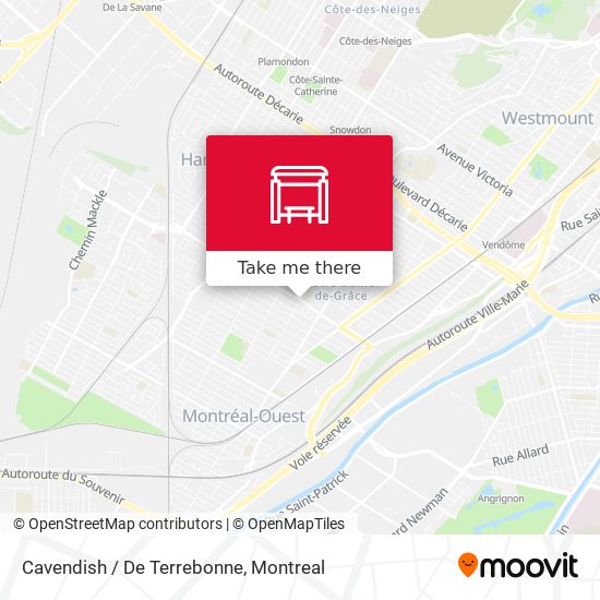 Cavendish / De Terrebonne map