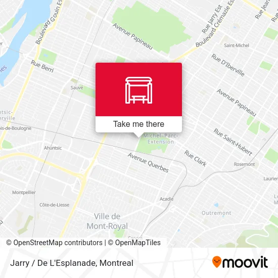 Jarry / De L'Esplanade map