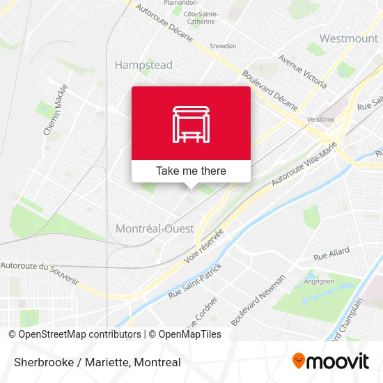 Sherbrooke / Mariette map